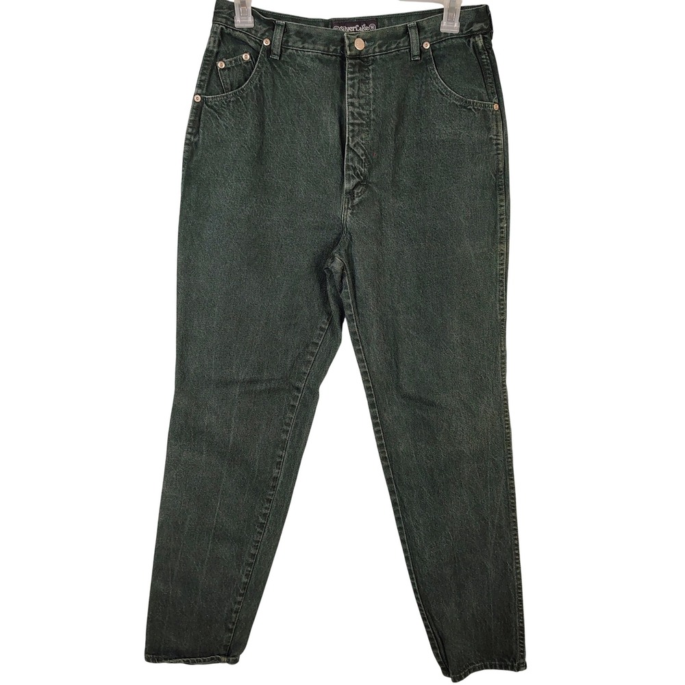 Vintage Wrangler Silver Lake Hunter Green High Waisted Jeans Made in USA NA201CJ